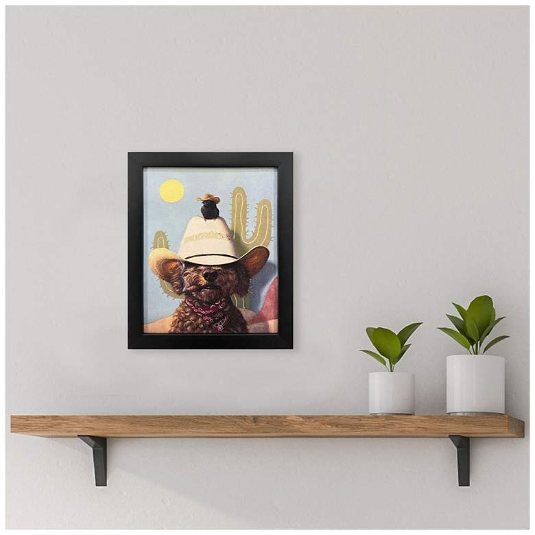 Image 4 Curly II 9"W x 11"H Non-Glass Framed Art more views