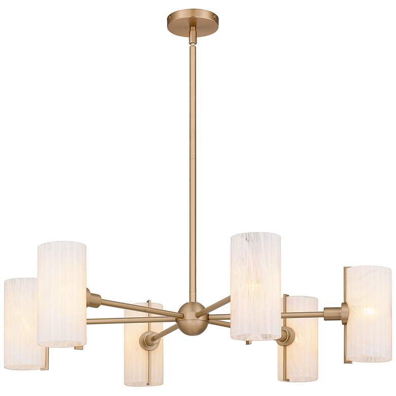 Image 1 Curran 6-Light Bronze Gold Chandelier