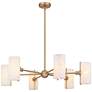 Curran 6-Light Bronze Gold Chandelier