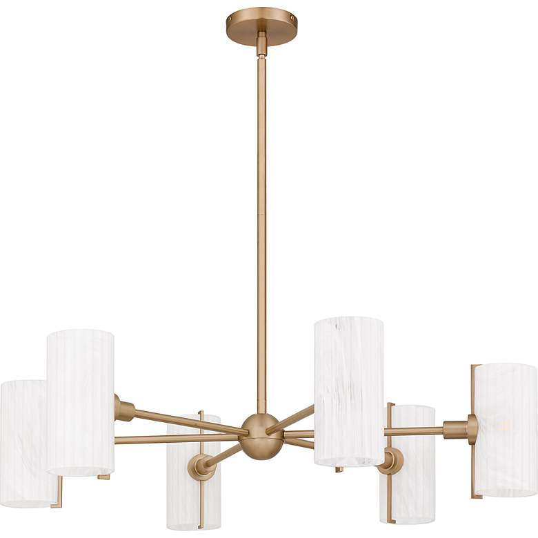 Image 2 Curran 6-Light Bronze Gold Chandelier more views
