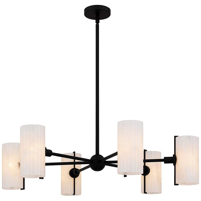 Image 1 Curran 6-Light Matte Black Chandelier
