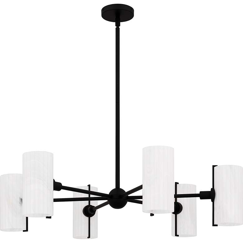 Image 2 Curran 6-Light Matte Black Chandelier more views