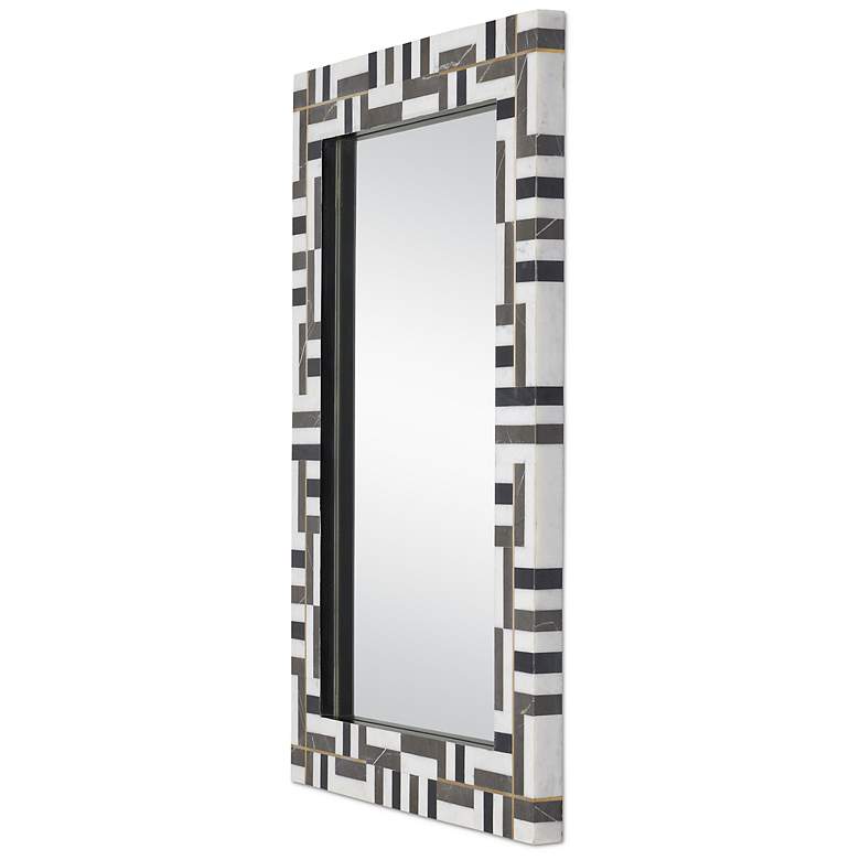 Image 2 Currey & Co Gentry Rectangular Marble Mirror more views