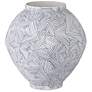 1_Currey & Company 10.5" Blue Zag Medium Vase