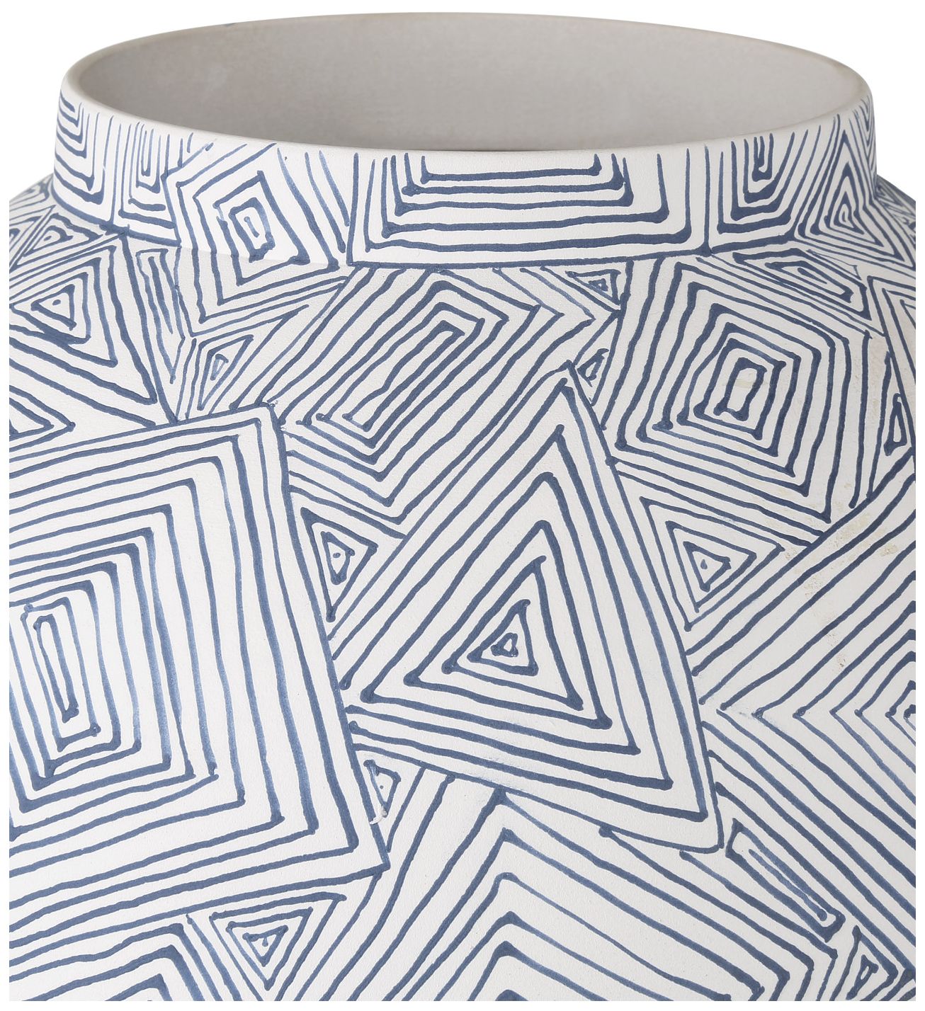 Image 2 Currey & Company 10.5" Blue Zag Medium Vase more views