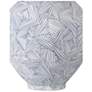 3_Currey & Company 10.5" Blue Zag Medium Vase more views