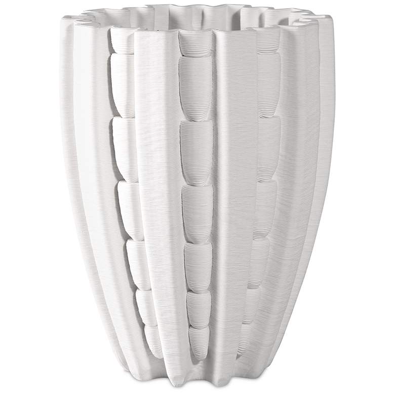Image 1 Currey & Company 10.5" Fluted Medium Vase