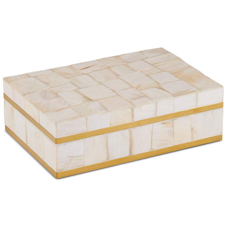 Image 1 Currey & Company 11" Casey Mother-of-Pearl Box