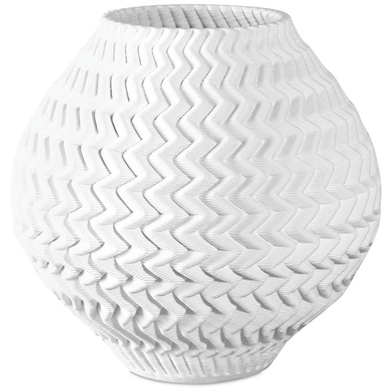 Image 1 Currey & Company 11" Plisse Medium Vase
