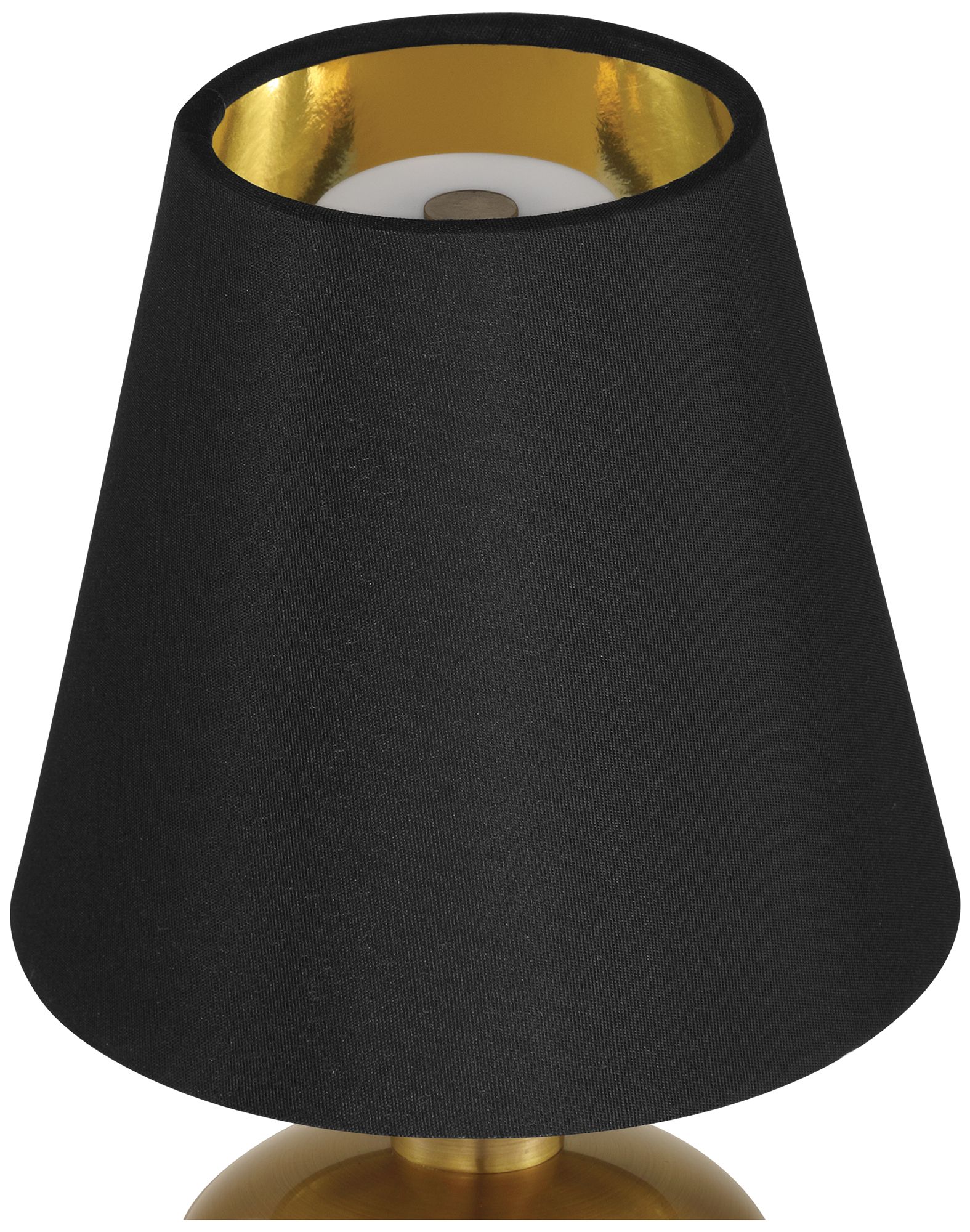 Image 4 Currey & Company 12.0" Galavant Brass Cordless Rechargeable Table  more views