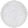 2_Currey & Company 12" Freya Large White Marble Tray more views