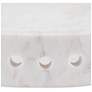 3_Currey & Company 12" Freya Large White Marble Tray more views