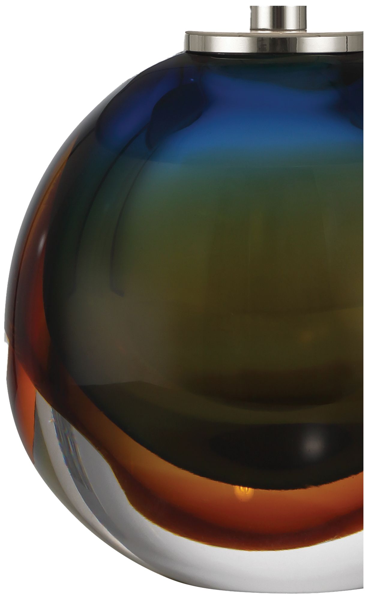 Image 2 Currey & Company 12" Voyage Nickel Cordless Table Lamp more views