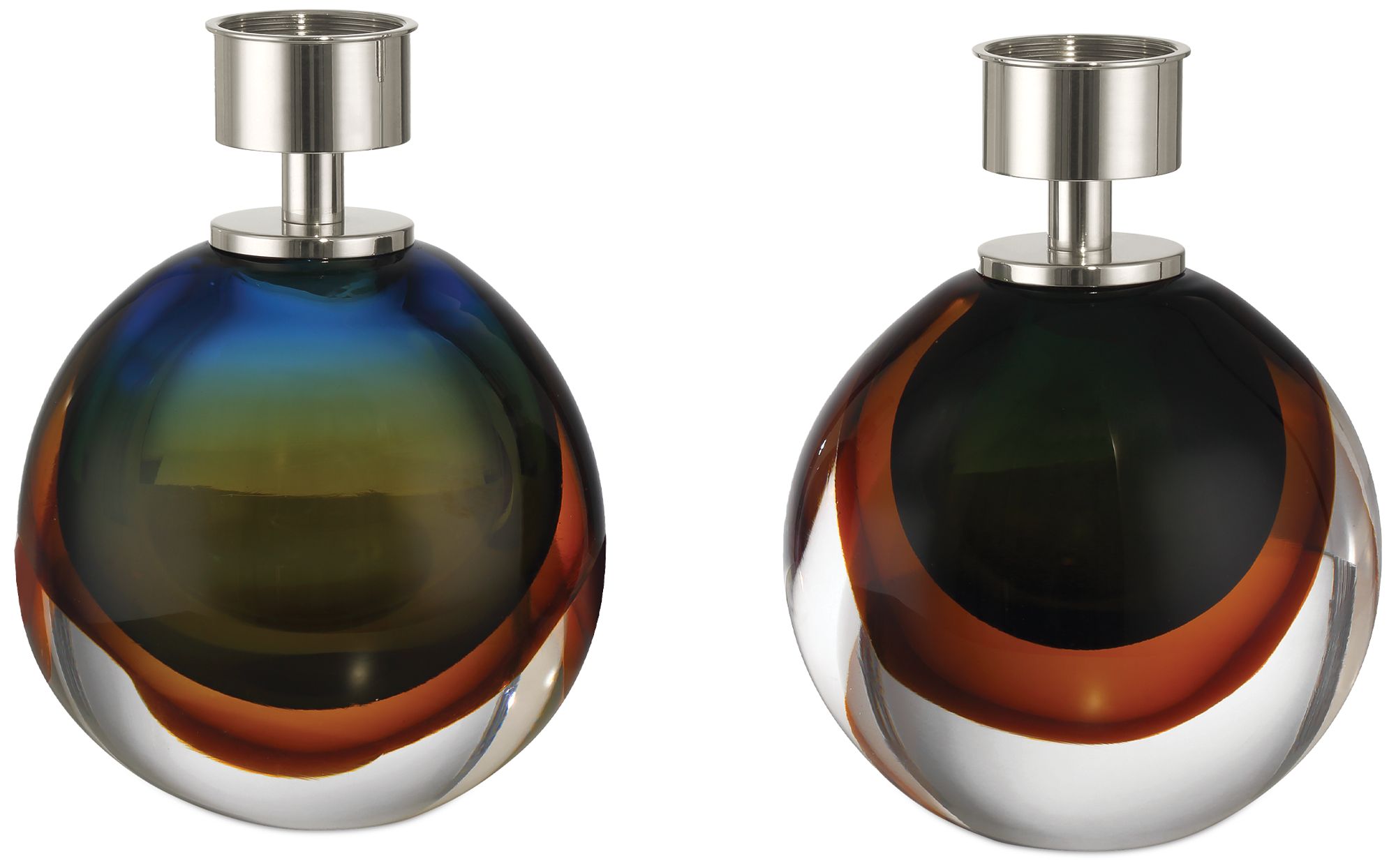 Image 3 Currey & Company 12" Voyage Nickel Cordless Table Lamp more views