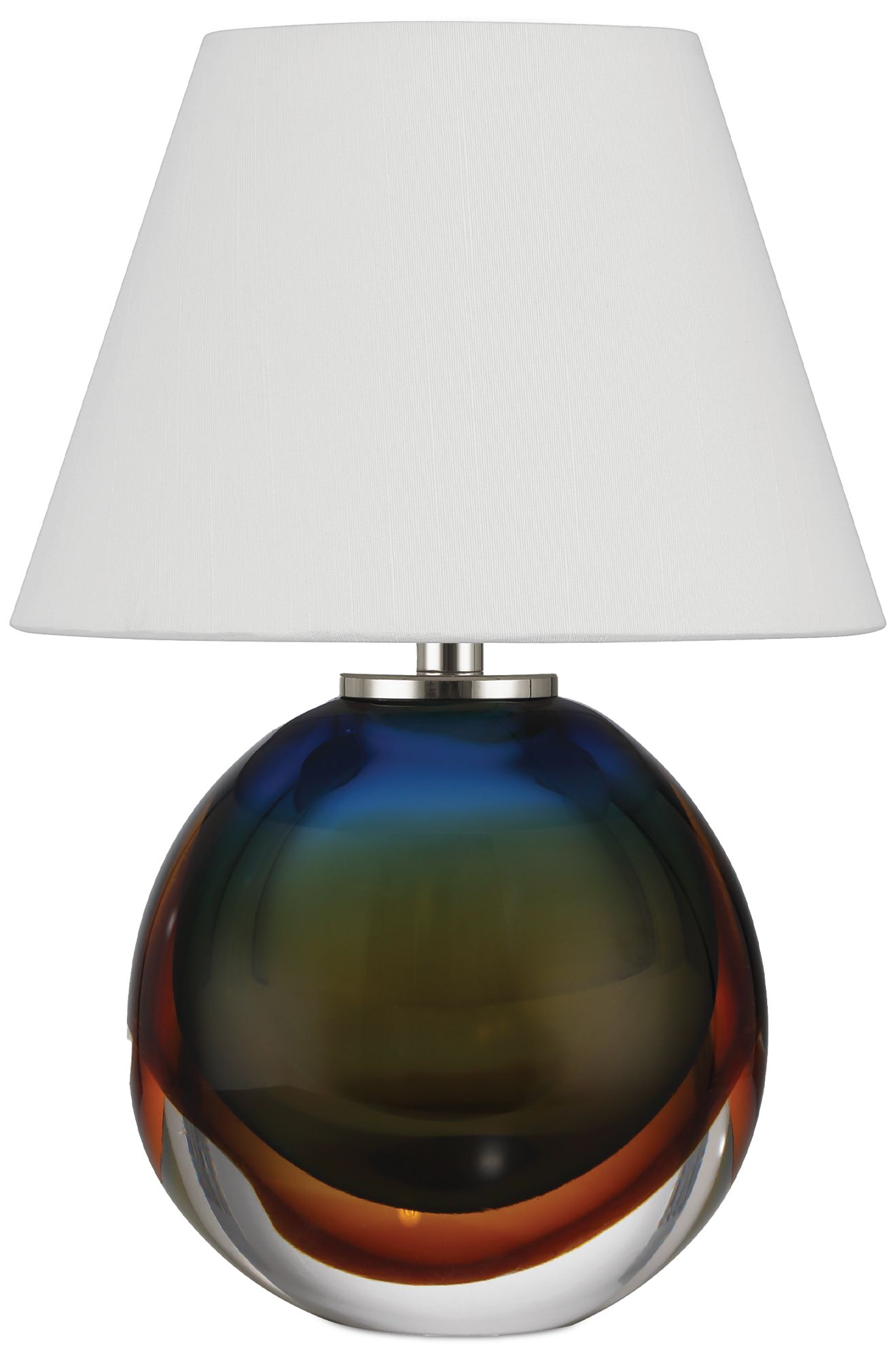 Image 5 Currey & Company 12" Voyage Nickel Cordless Table Lamp more views