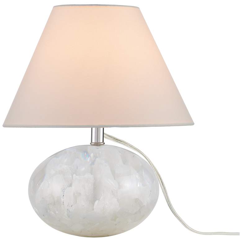 Image 1 Currey & Company 13.0" Odette White Quartz Table Lamp