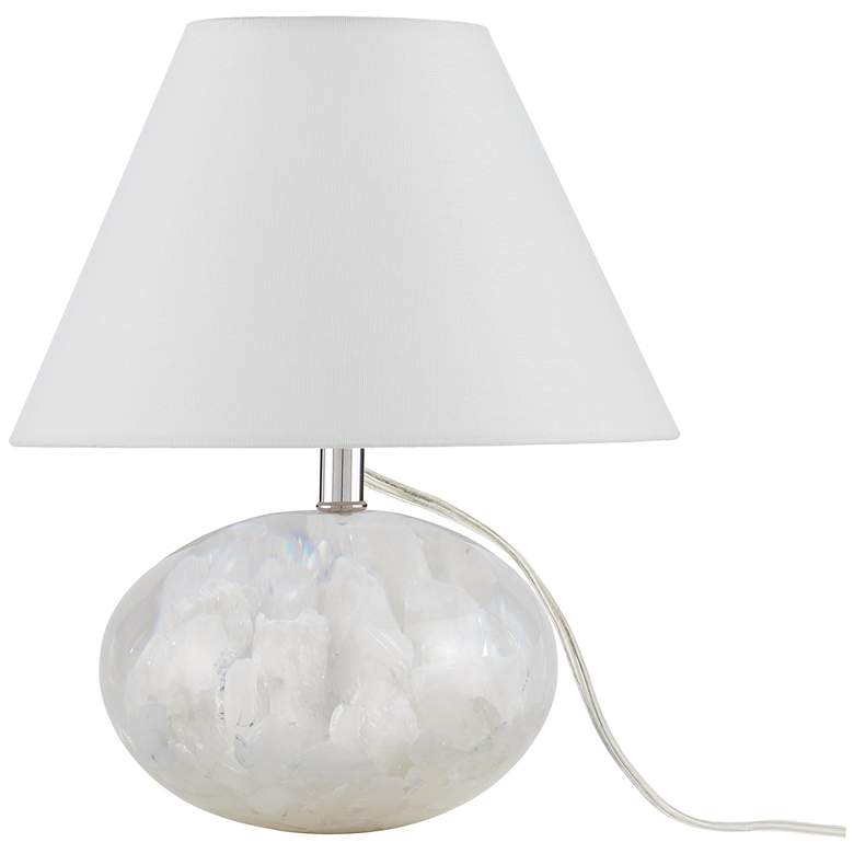 Image 6 Currey & Company 13.0" Odette White Quartz Table Lamp more views