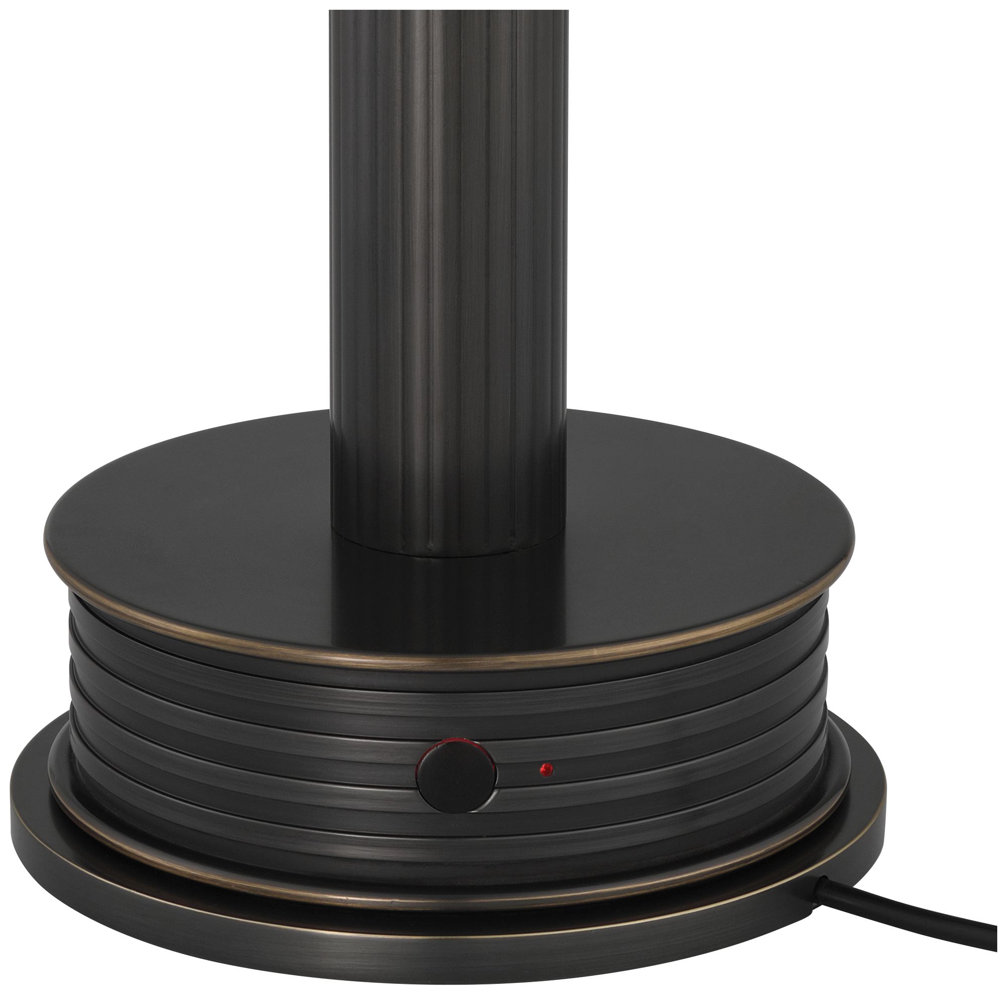 Image 5 Currey & Company 13.0" Traverse Bronze Cordless Rechargeable Table more views