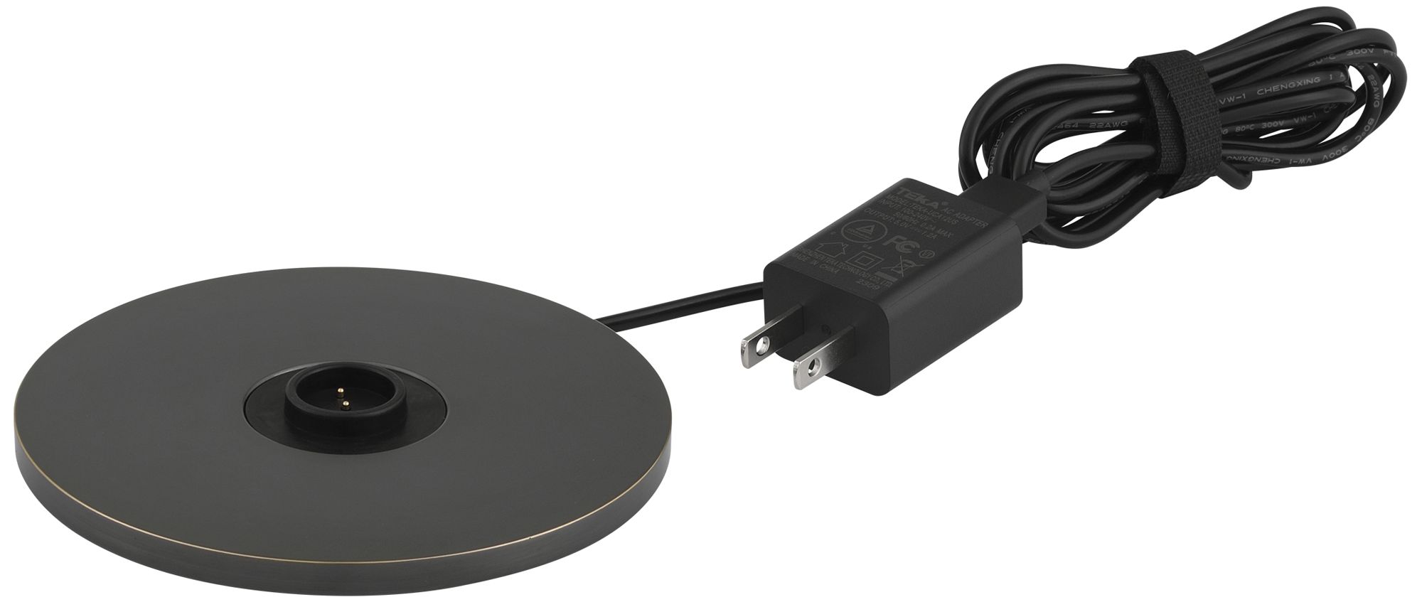 Image 6 Currey & Company 13.0" Traverse Bronze Cordless Rechargeable Table more views