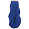 Currey & Company 13.75" Blue Pleat Vase