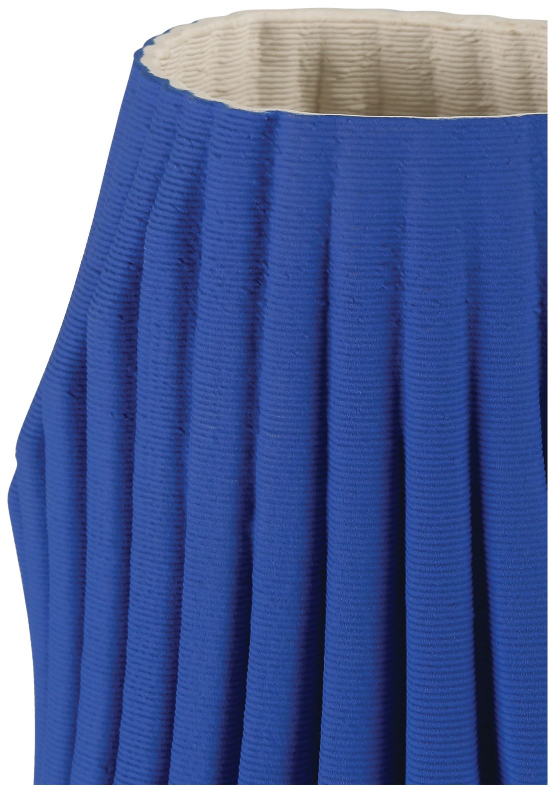 Image 2 Currey & Company 13.75" Blue Pleat Vase more views