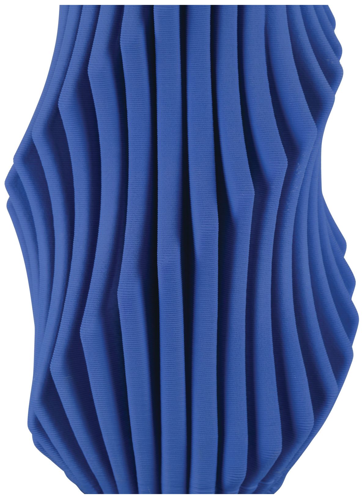 Image 3 Currey & Company 13.75" Blue Pleat Vase more views