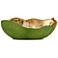 Currey & Company 13" Jackfruit Oval Green Bowl