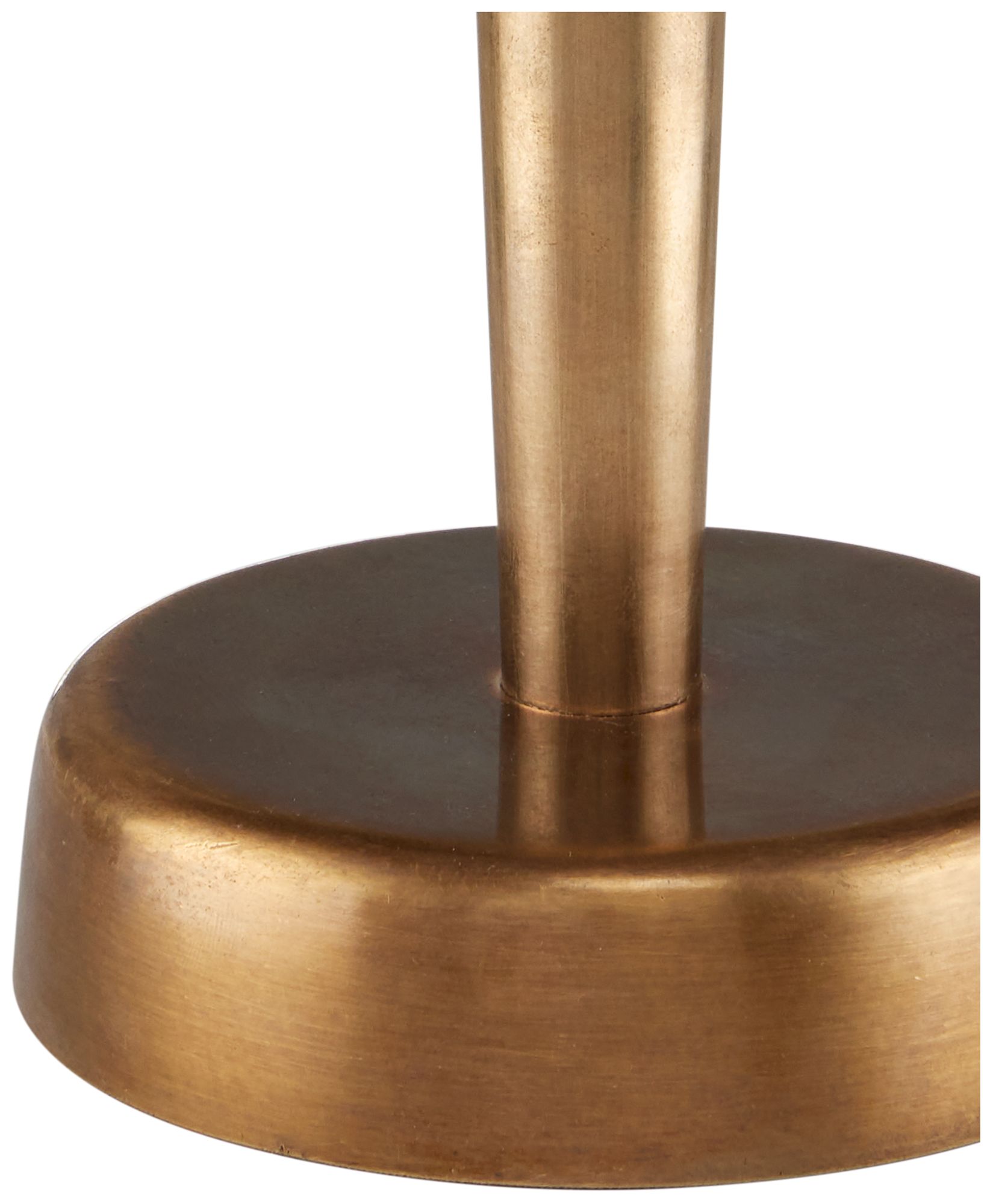 Image 3 Currey & Company 14.5" Gatsby Frosted Glass and Brass Table Lamp more views