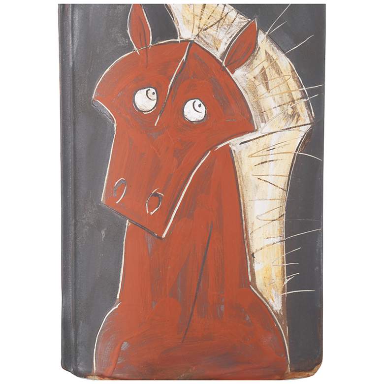 Image 2 Currey & Company 14" Artistic Horse Vase more views