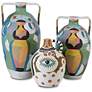 Thumbnail4 of Currey & Company 14" Terracotta Hamsa Demijohn Vase more views