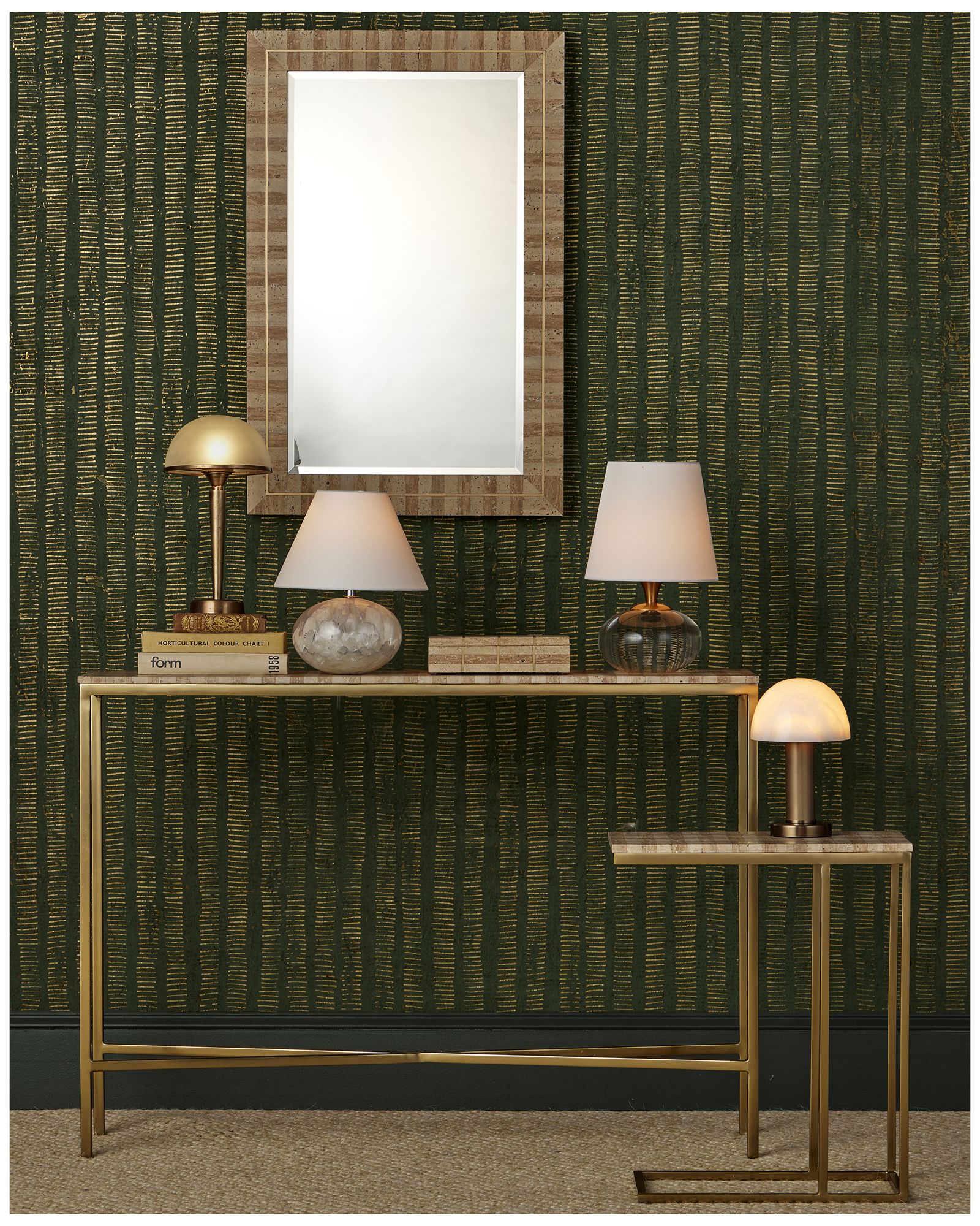 Image 6 Currey & Company 15.0" Diantha Optic Crystal Table Lamp more views