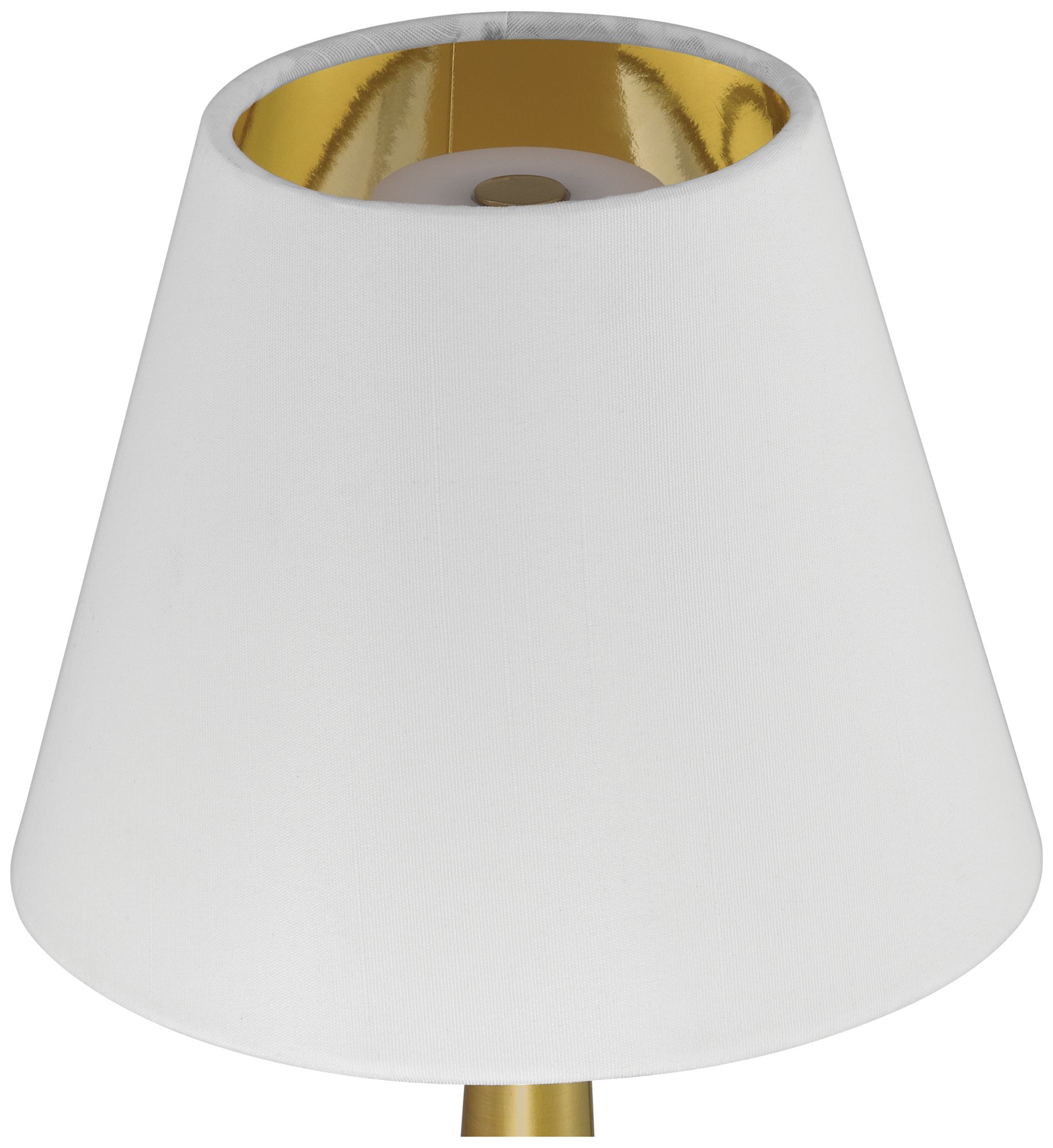 Image 4 Currey & Company 15.0" Saunter Brass Cordless Rechargeable Table L more views