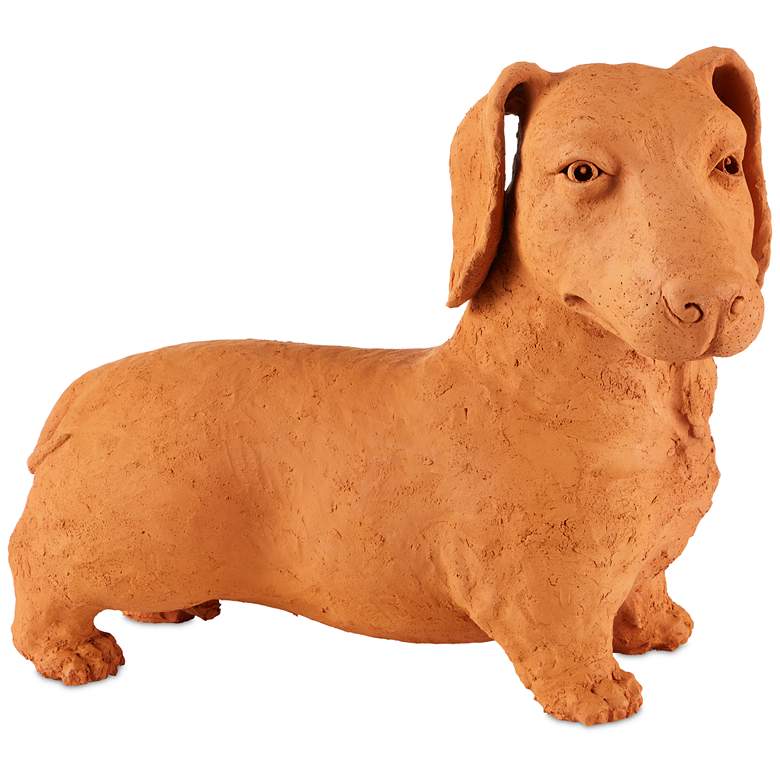 Image 2 Currey & Company 15.75" Terracotta Rocky the Teckel