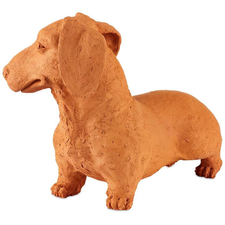 Image 3 Currey & Company 15.75" Terracotta Rocky the Teckel more views