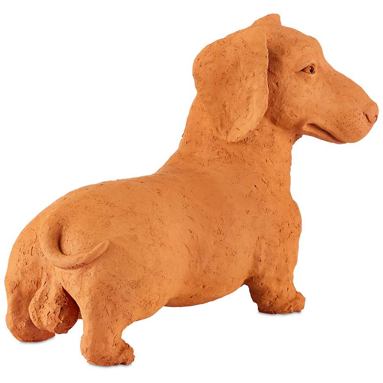 Image 4 Currey & Company 15.75" Terracotta Rocky the Teckel more views