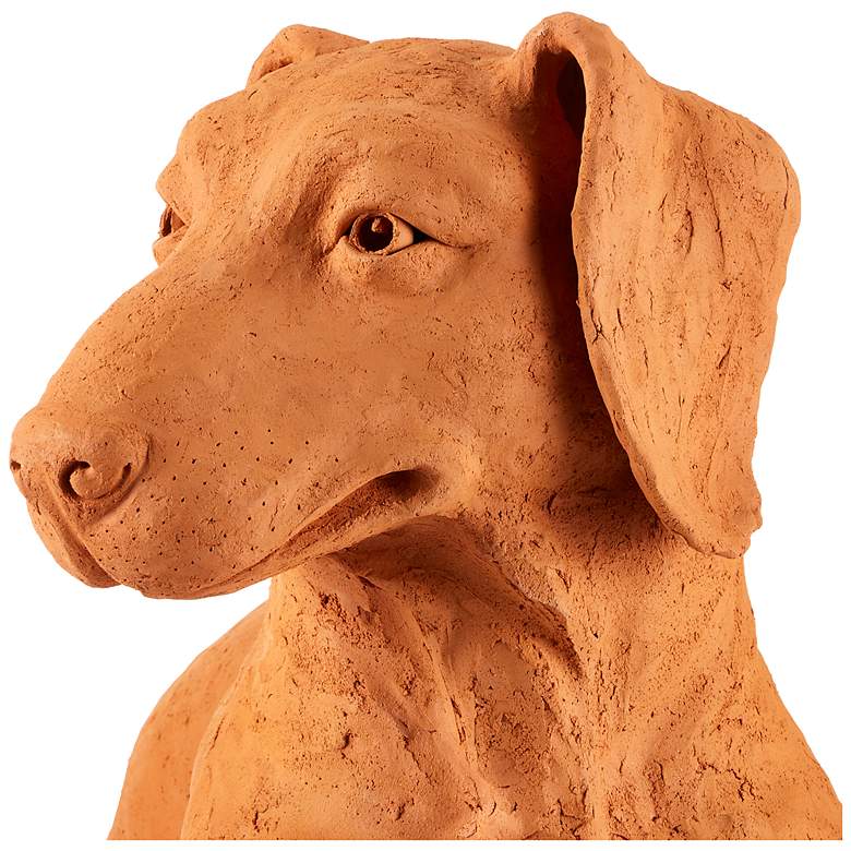 Image 5 Currey & Company 15.75" Terracotta Rocky the Teckel more views
