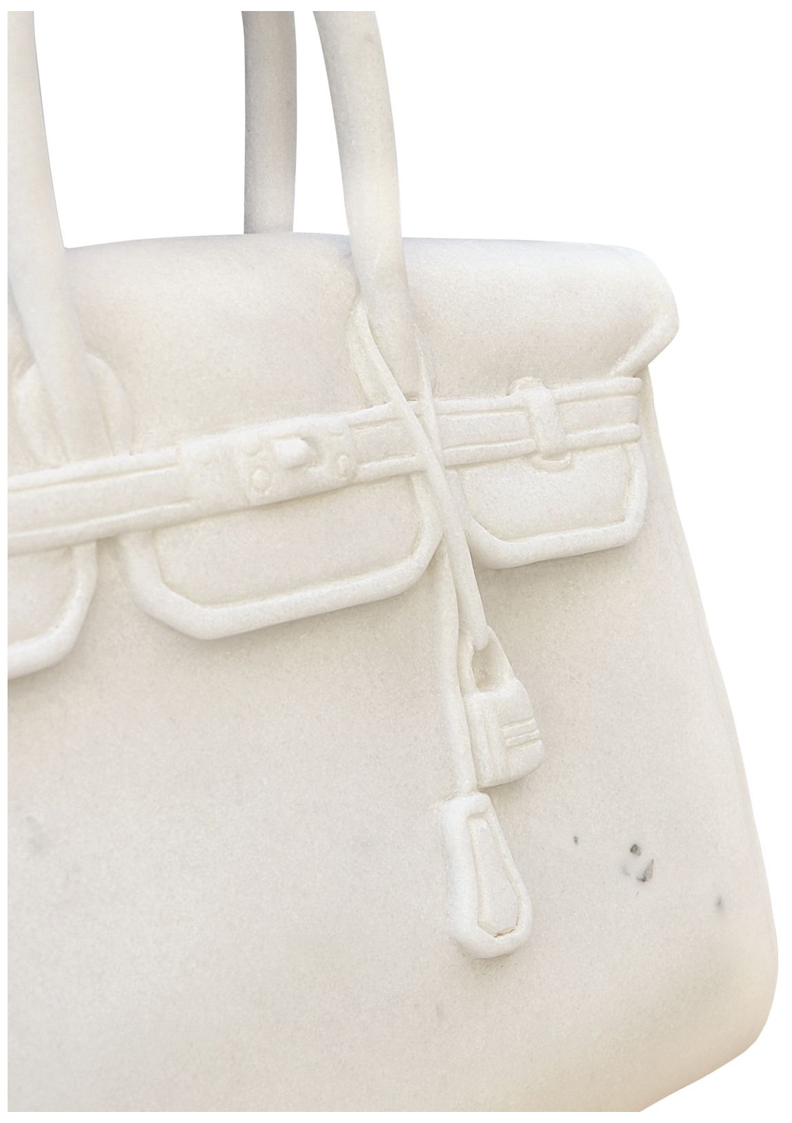 Image 2 Currey & Company 15.75" The Princess Marble Handbag Object more views