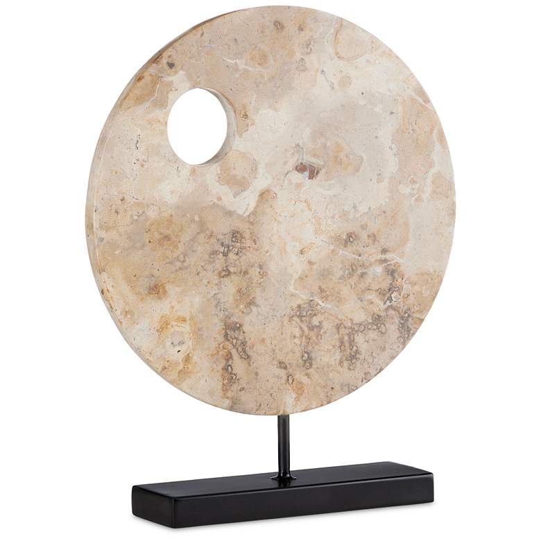 Image 1 Currey & Company 15.75" Wes Marble Disc