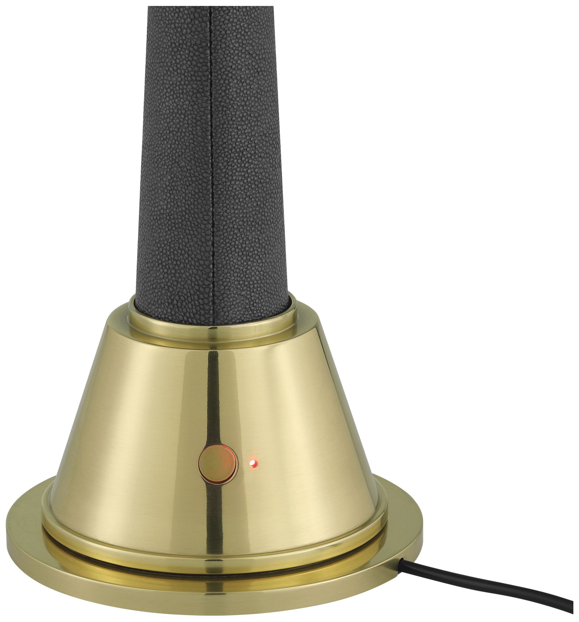 Image 4 Currey & Company 16.0" Sortie Brass Cordless Rechargeable Table La more views