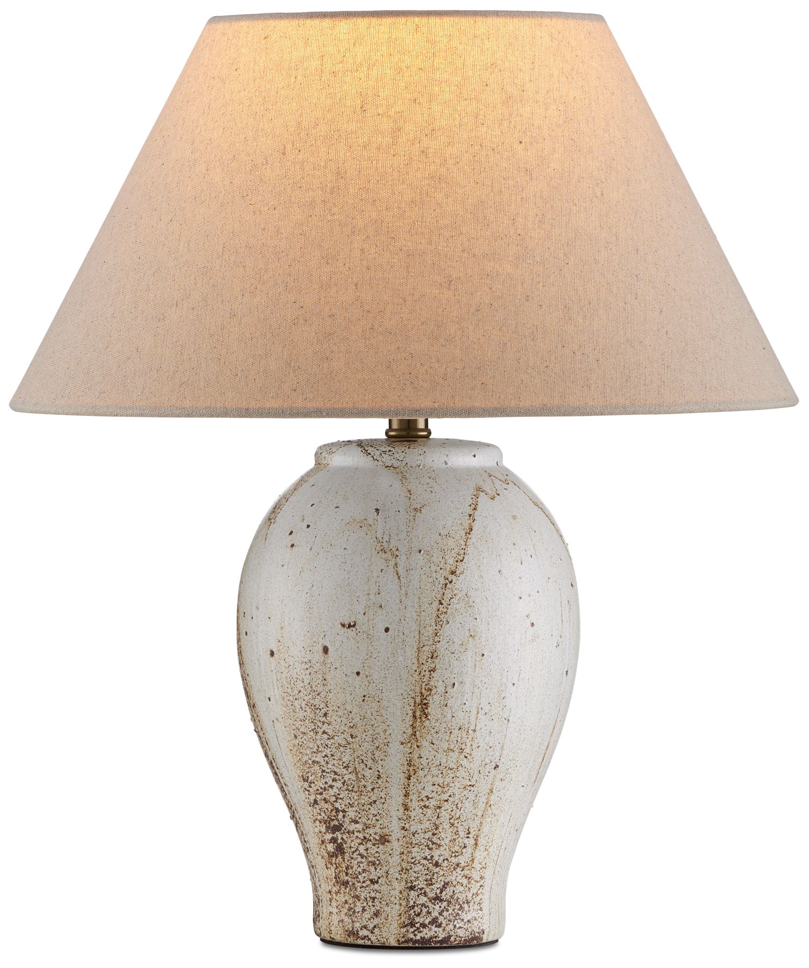 Image 6 Currey & Company 16.5" Latte Beige Ceramic Table Lamp more views