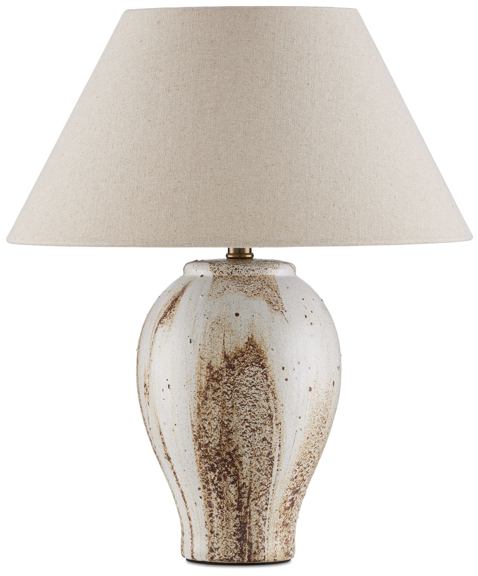 Image 7 Currey & Company 16.5" Latte Beige Ceramic Table Lamp more views