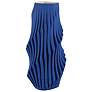 1_Currey & Company 16.75" Blue Pleat Vase