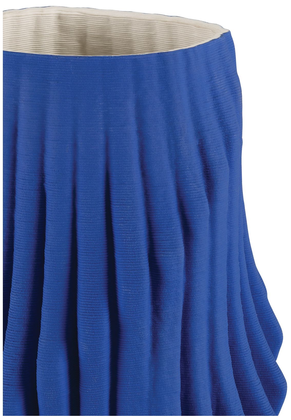 Image 2 Currey & Company 16.75" Blue Pleat Vase more views