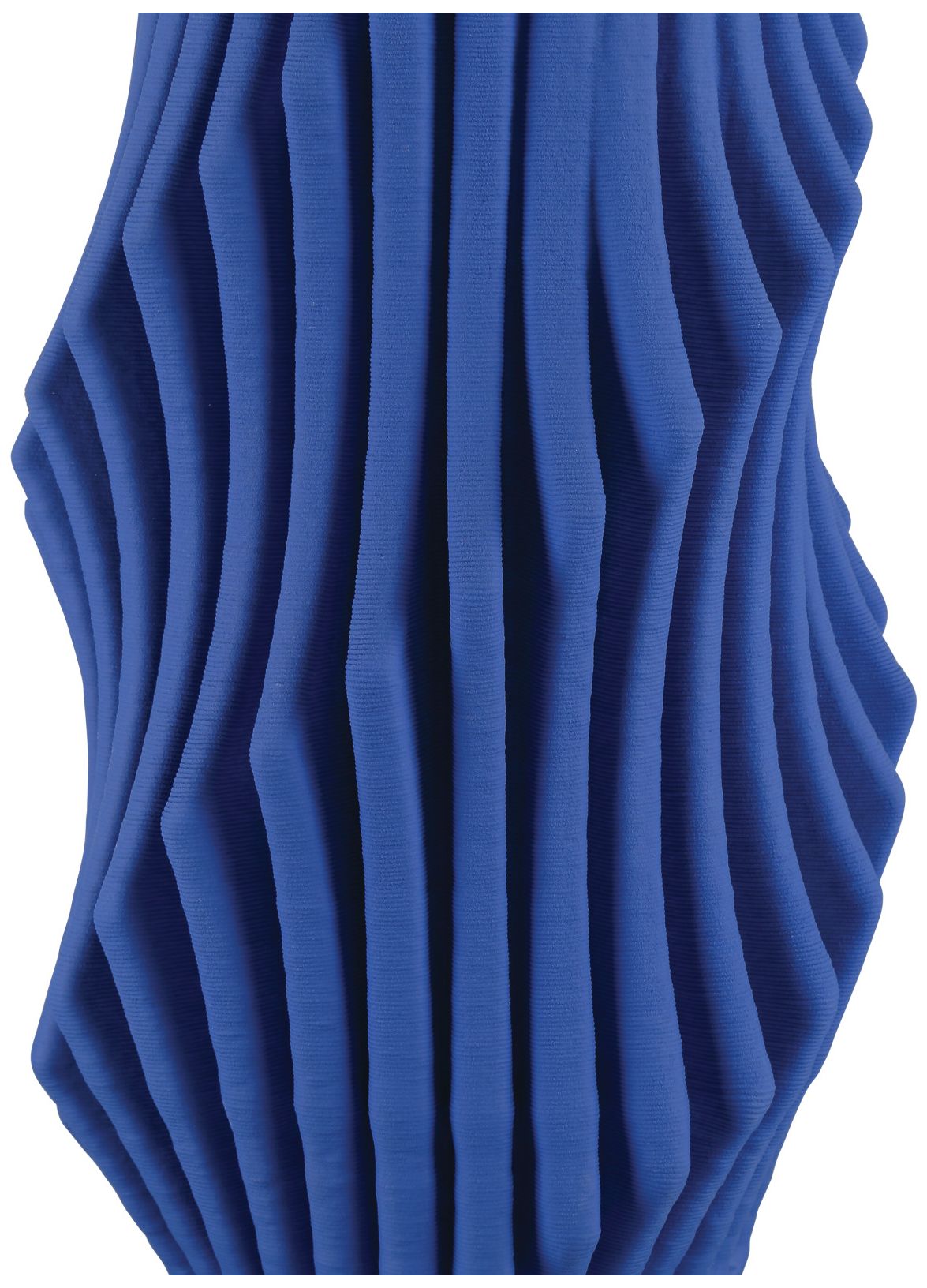 Image 3 Currey & Company 16.75" Blue Pleat Vase more views