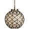 Currey & Company 16" Polyhedron 1-Light Glass Pendant