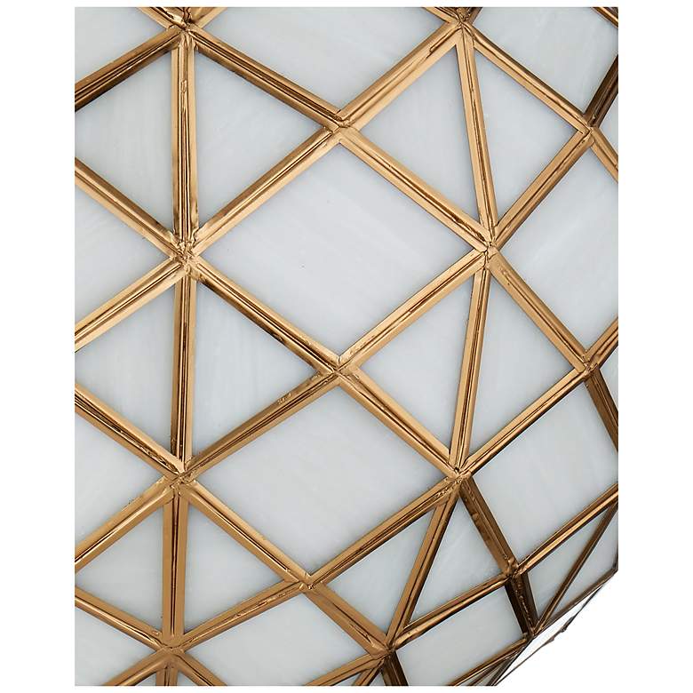 Image 2 Currey & Company 16" Polyhedron 1-Light Glass Pendant more views