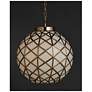 4_Currey & Company 16" Polyhedron 1-Light Glass Pendant more views