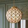 6_Currey & Company 16" Polyhedron 1-Light Glass Pendant more views
