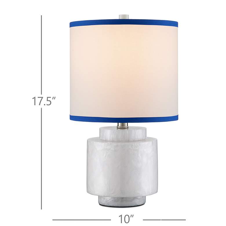 Image 5 Currey & Company 17.5" Beryl White Composite Table Lamp more views