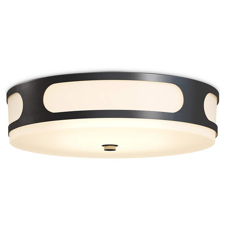 Image 2 Currey & Company 17.5" Swale Outdoor Flush Mount